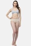 Floret Double Layered Non-Wired Full Coverage Maternity / Nursing Bra - Cool Grey — thumbnail 6